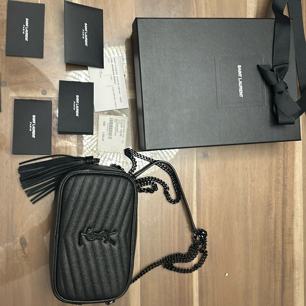 Black YSL MINIBAG